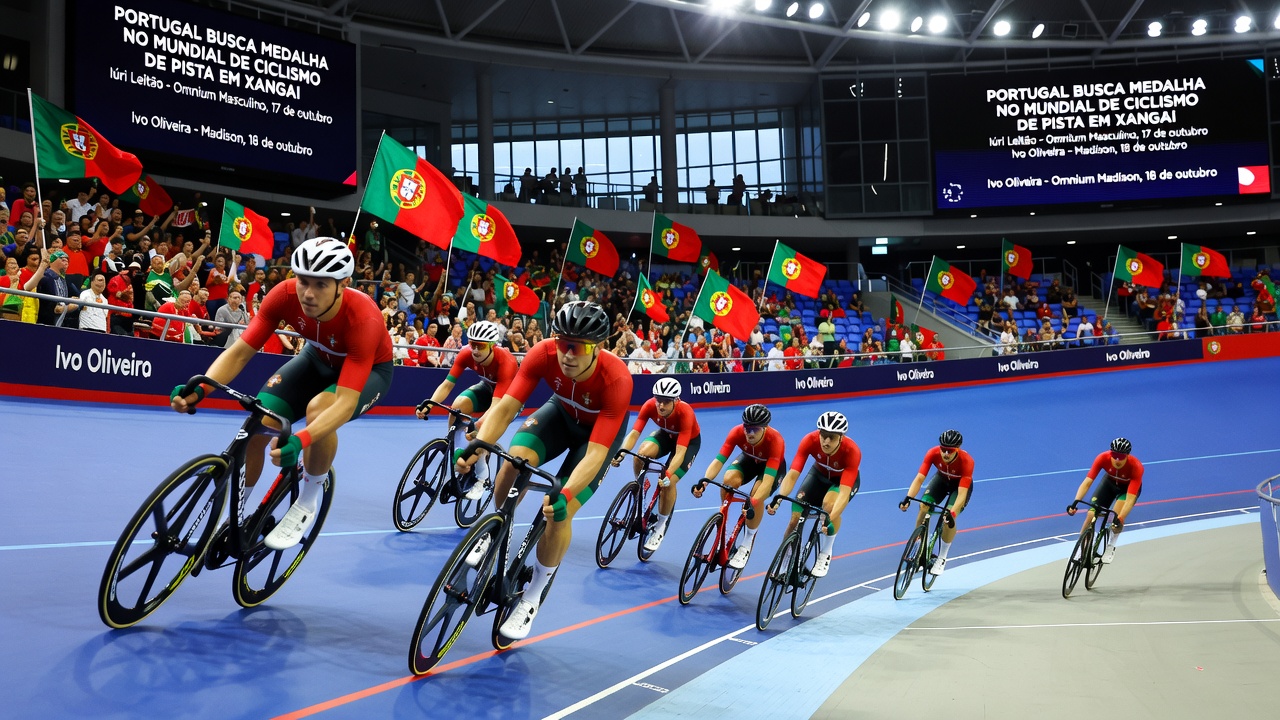 Portugal busca medalha no Mundial de ciclismo de pista em Xangai